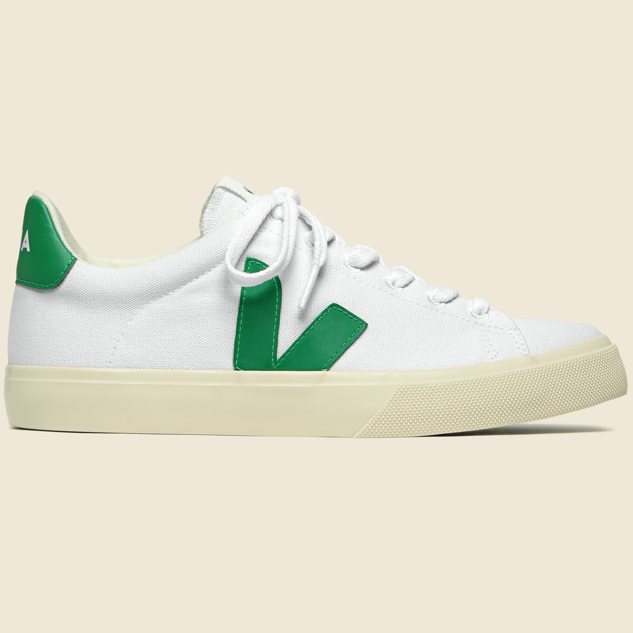 Veja, Campo Canvas Sneaker - White/Emaraude